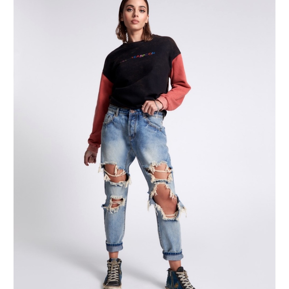 One Teaspoon Awesome Baggies / Distressed Jeans / 24